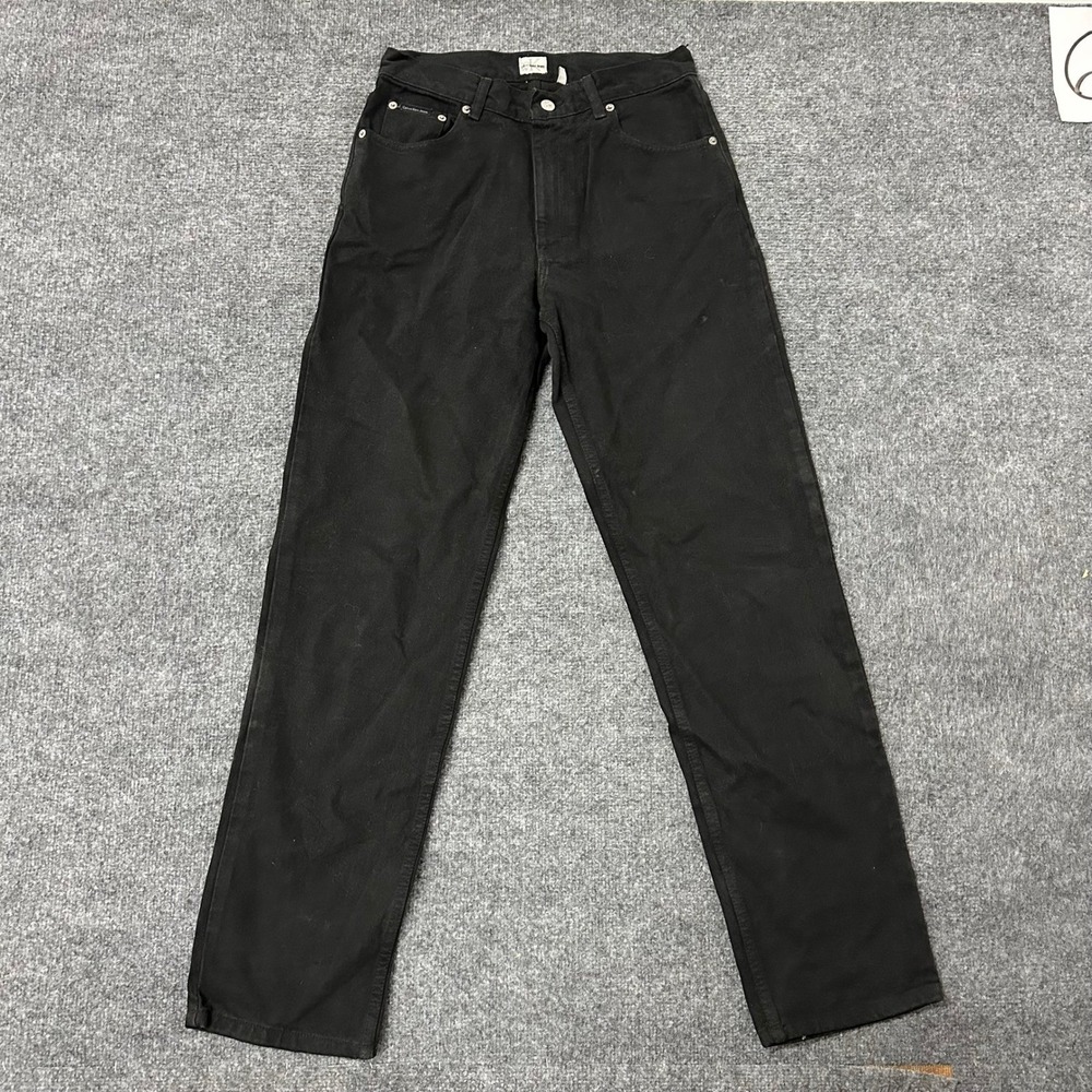 Calvin Klein Jeans Pants Mens Size 30 Black Straight Leg Cotton Denim Classic